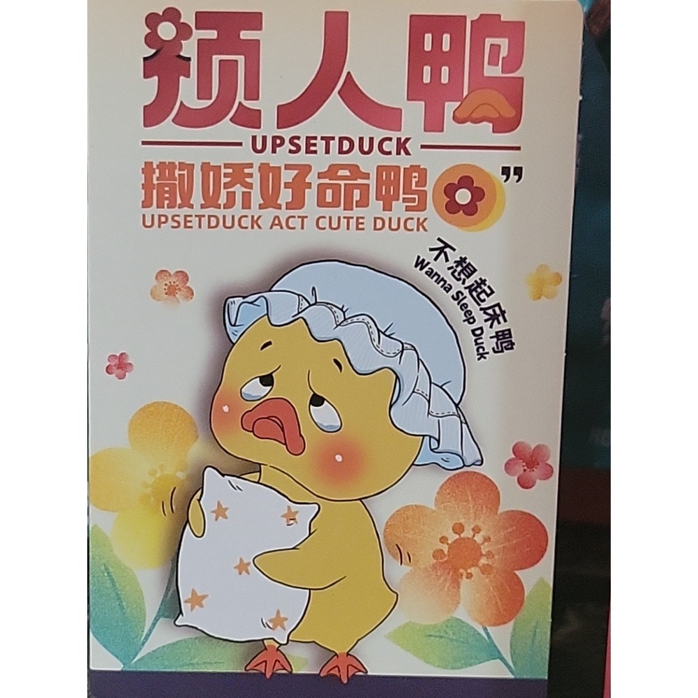 Upset Duck Act Cute Duck WANNA SLEEP  DUCK confirmed sealed upsetduck.